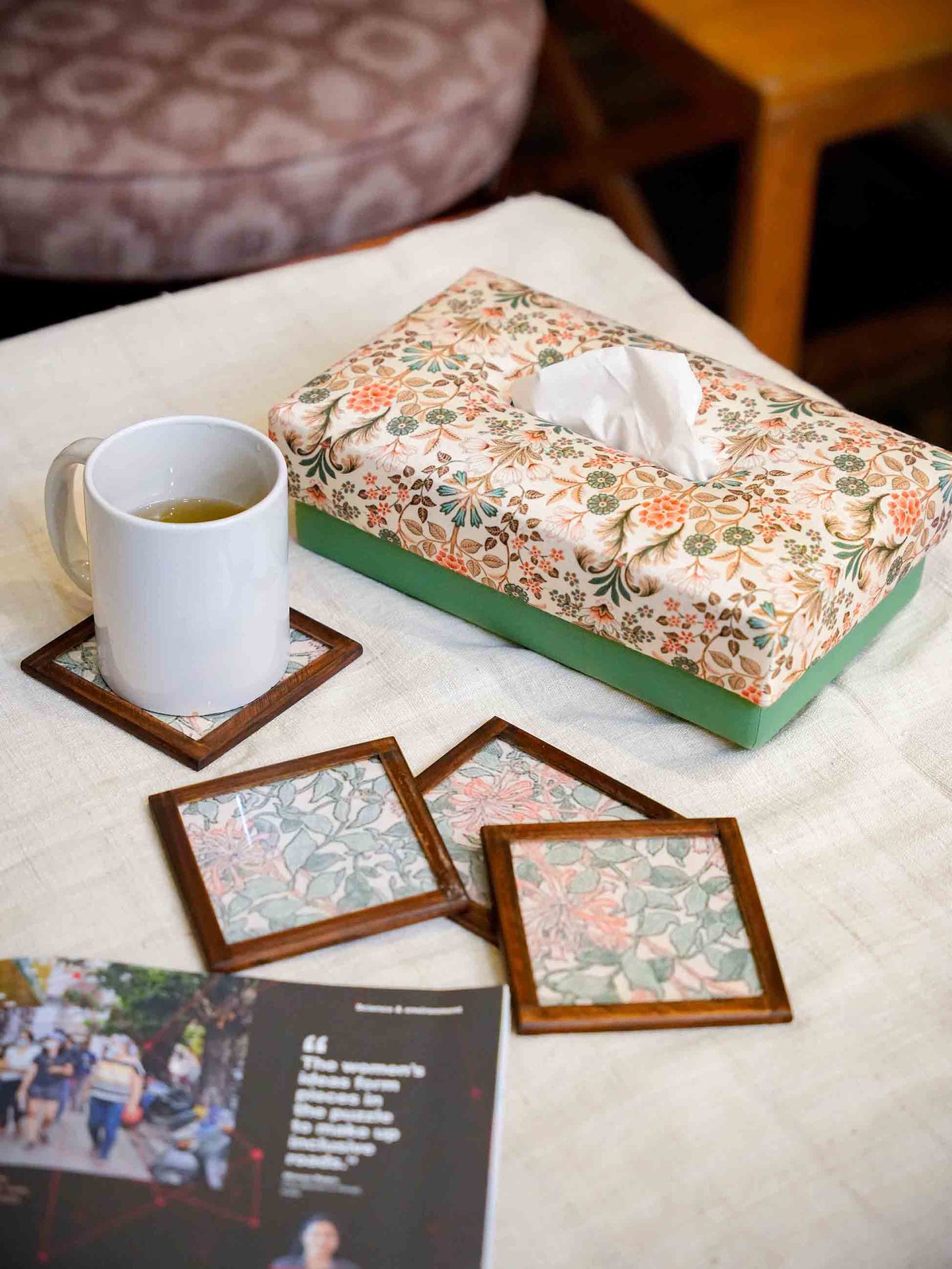 Tissue Box and Coaster Sets for Your Home