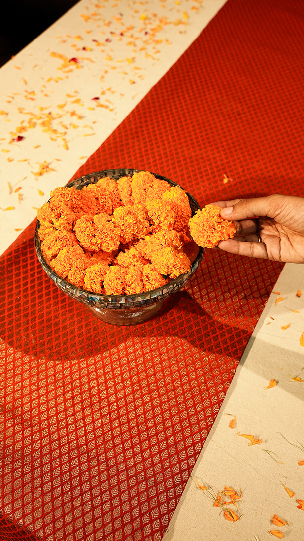 Festive Red Table Runner, Tissue Box & Coaster Set