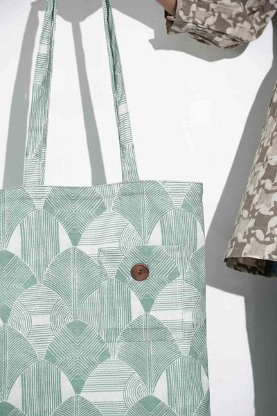 Forest Fern Green Tote Bag