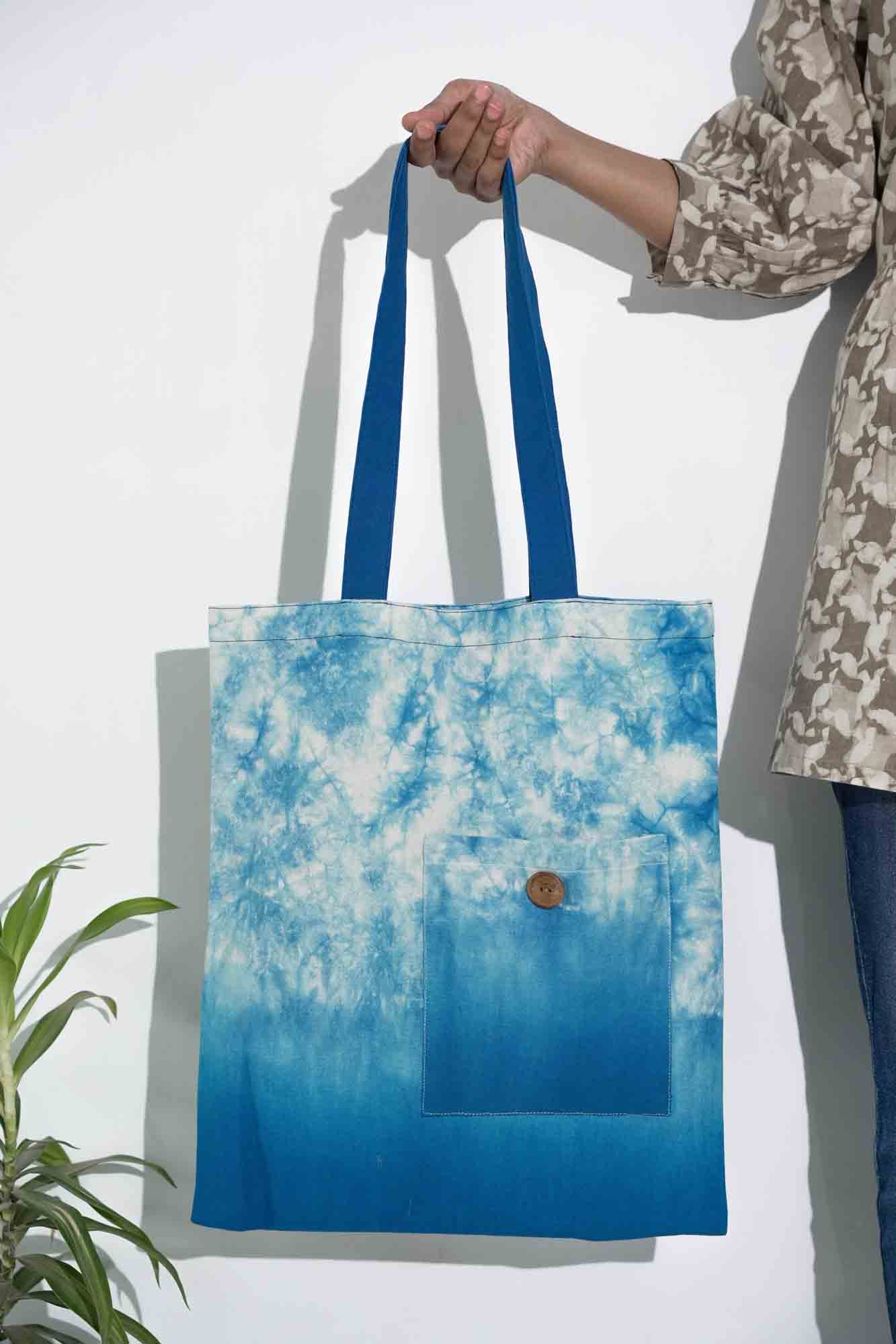 Nautical Nights Blue gradation Tote Bag