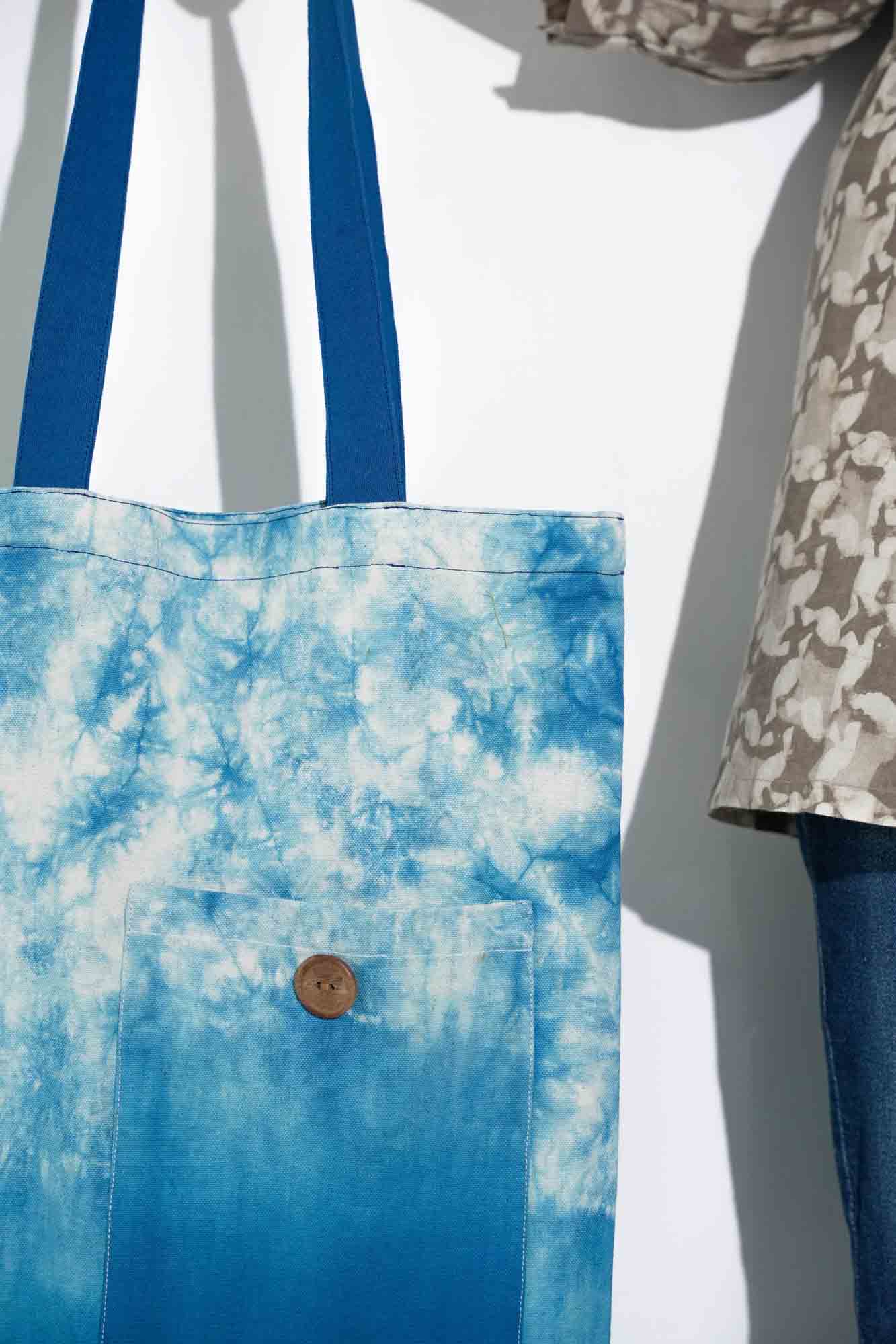 Nautical Nights Blue gradation Tote Bag