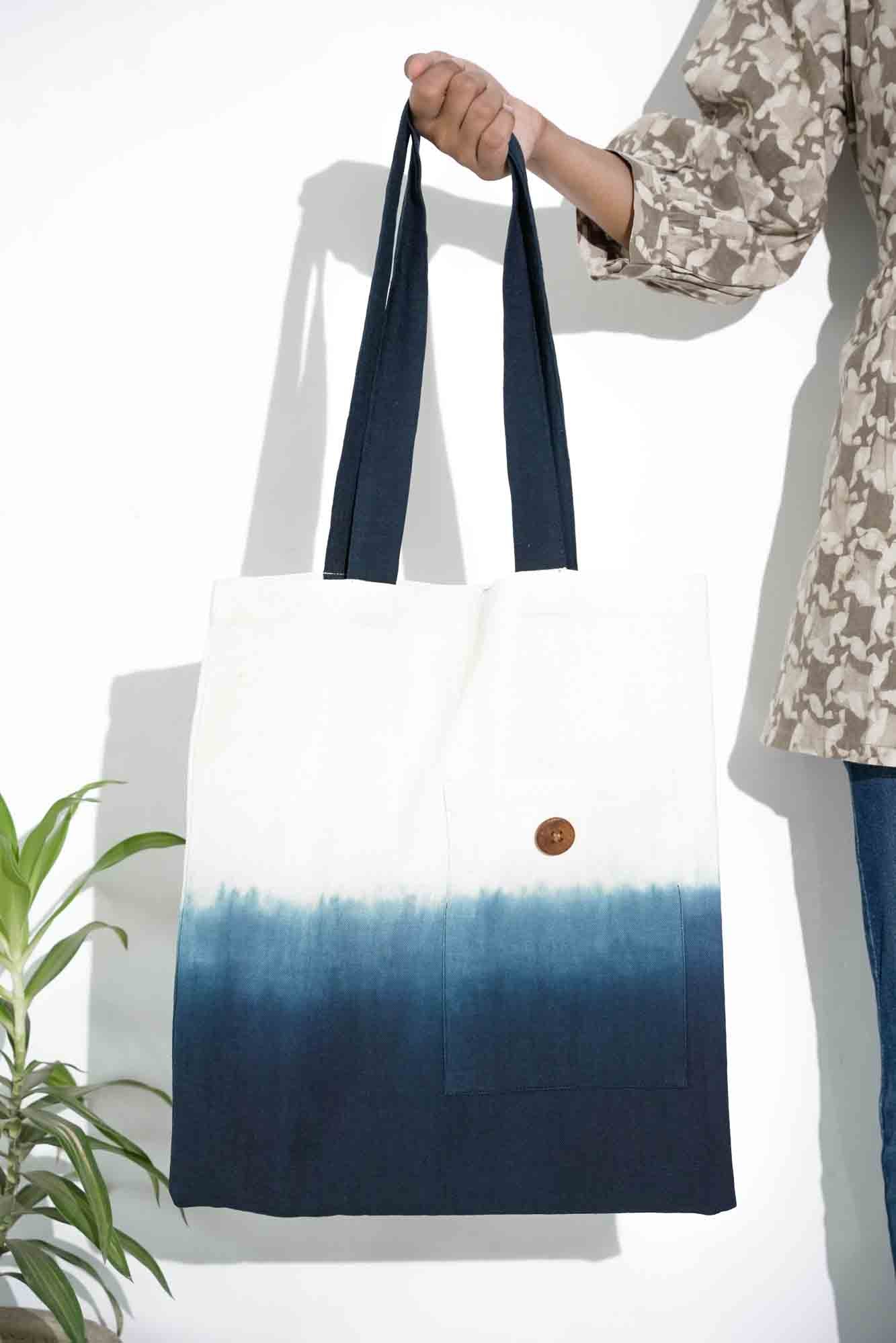 Indigo Tide Blue gradation  Tote Bag