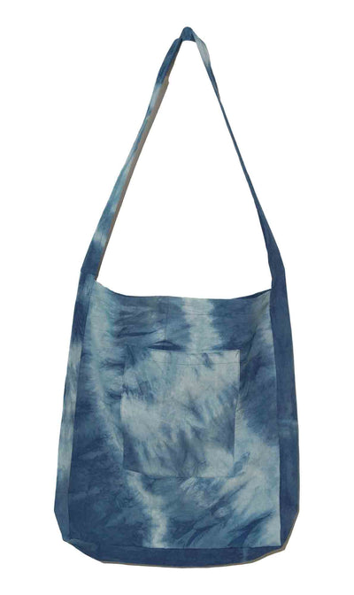 Midnight Blues Tie-Dye Tote Bag